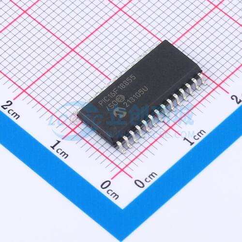 单片机(MCU/MPU/SOC) PIC16F18855T-I/SO SOIC-28-300mil 电子元