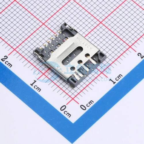 SIM卡连接器 NANO-SIM-502A SMD 翻盖式电子元件BOM可配单