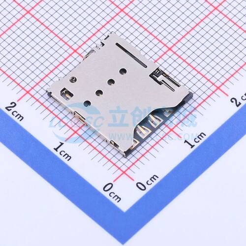 SIM卡连接器 XKSIM-1161 SMD 自弹式电子元件BOM可配单