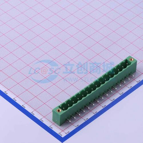 插拔式接线端子 DB2ERM-5.08-15P-GN 弯插,P=5.08mm 1x15P电子元