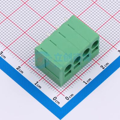 弹簧式接线端子 DB241V-5.0-4P-GN 插件,P=5mm 4P 1x4P电子元件BO
