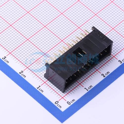 IDC刺破式连接器(牛角/简牛) X9555WV-2x10E-PTV01 插件,P=2.54mm
