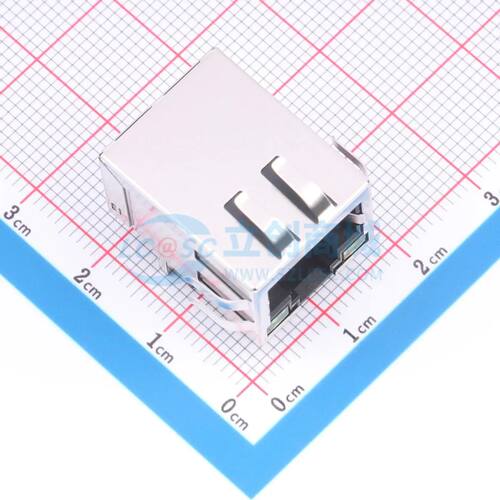 以太网连接器(RJ45 RJ11) RJ45-911-C33 插件 弯插带LED电子元件B