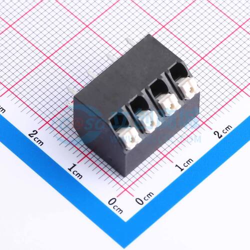 弹簧式接线端子 JL212S-50004B01 插件,P=5mm 1x4P电子元件BOM可