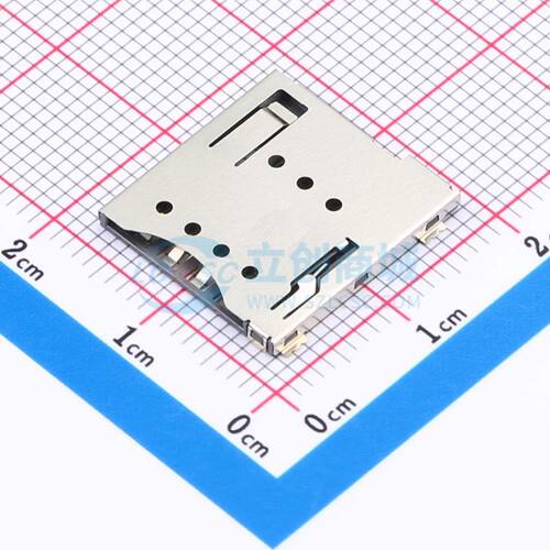 SIM卡连接器 SIM204-ZYB9AH1.5 SMD 自弹式电子元件BOM可配单