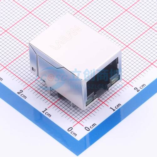 以太网连接器(RJ45 RJ11) LAIL-RJ45-LED2-BY-01G-WC 插件 弯插带