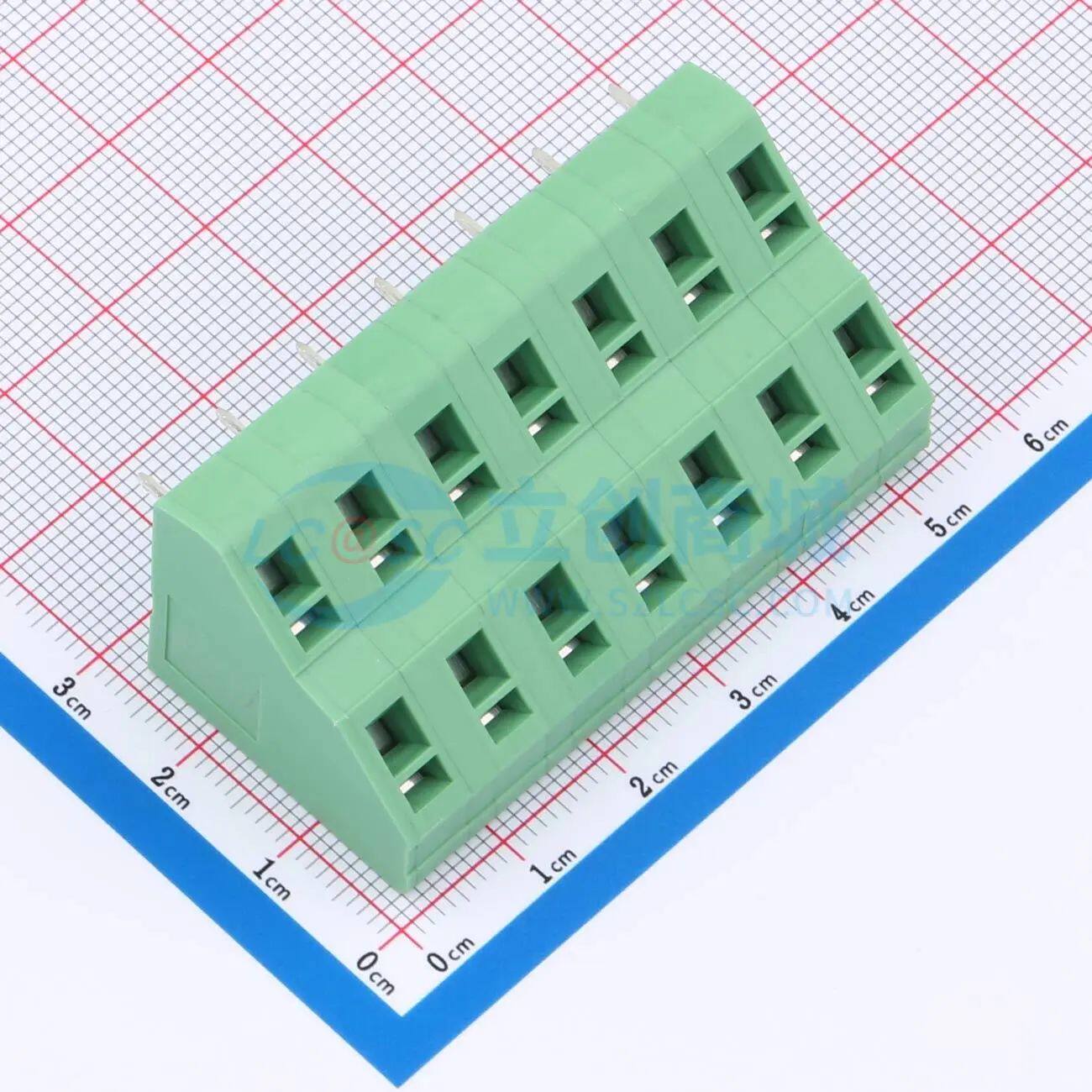 弹簧式接线端子 KFM736A-7.62-2*7P 插件,P=7.62mm 2x7P电子元件B