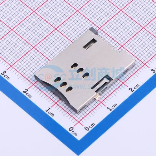 SIM卡连接器 SIM-130-ARP8H23 SMD 自弹式电子元件BOM可配单