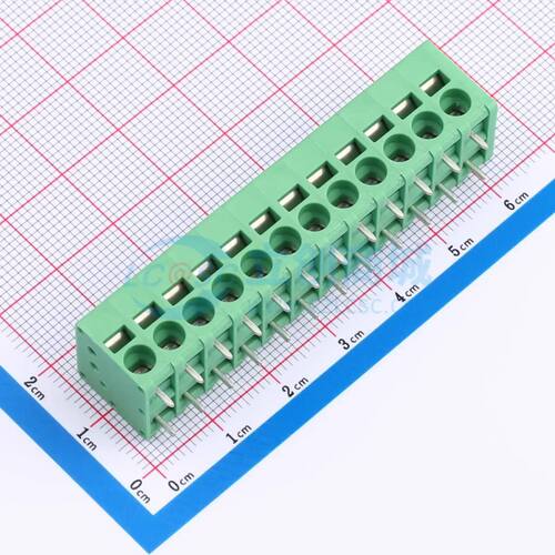 弹簧式接线端子 MX205R-5.0-12P-GN01-Cu-A 插件,P=5mm 1x12P电子