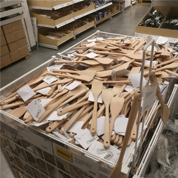 成都宜家 乌弗玛 锅铲木铲长柄不粘锅专用无漆健康炒菜国内代购