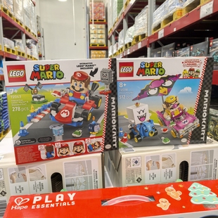 山姆代购乐高马力欧系列卡丁车玩具积木瓦力欧和害羞幽灵王