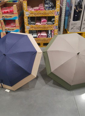 山姆代购JNC XXL直骨双层伞多色均码雨伞遮阳抗风伞架强拒水伞面