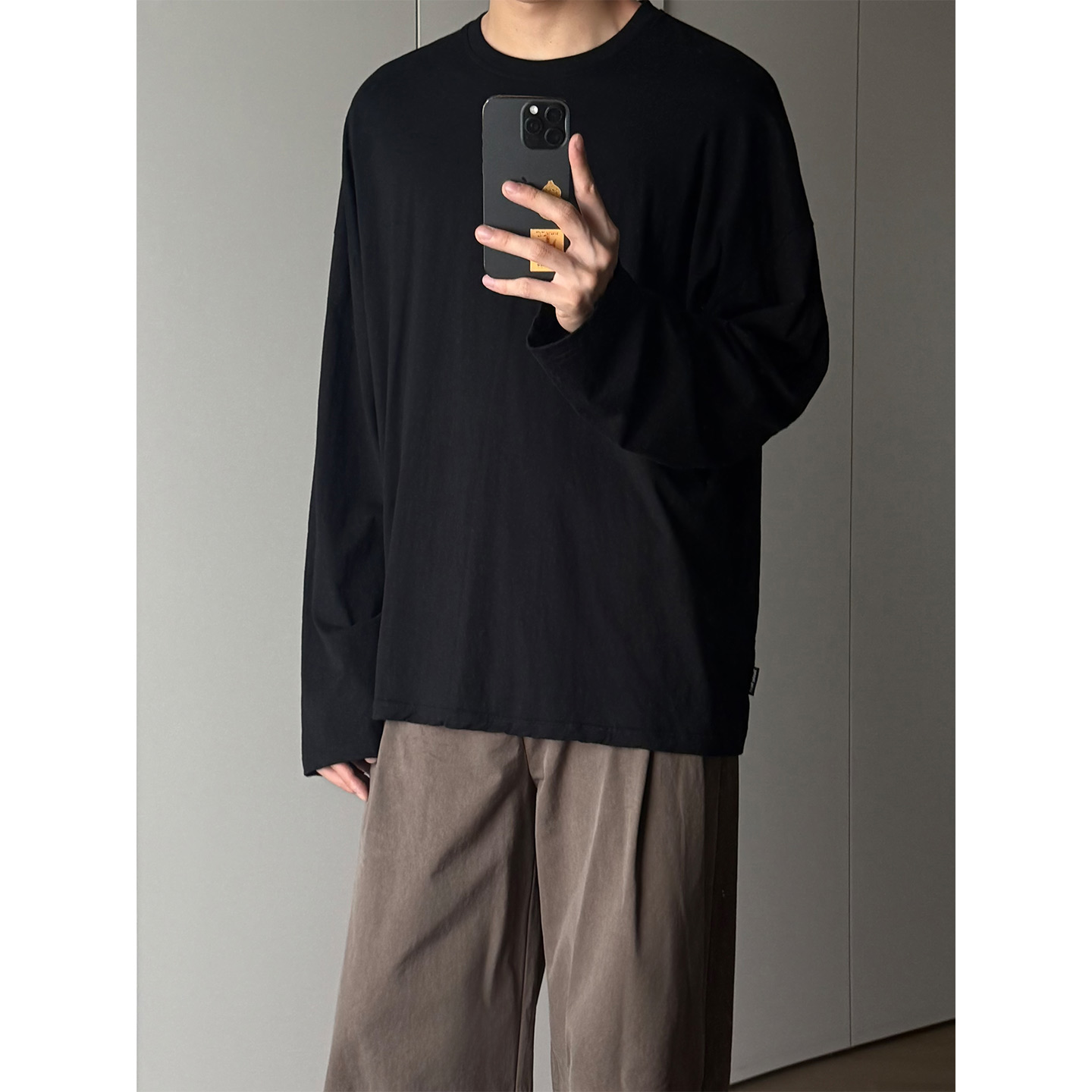 SDR欧洲进口亚麻基础宽松长袖