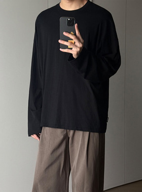 SDR 欧洲进口亚麻面料 oversize版型 黑色基础款打底长袖 Week 1