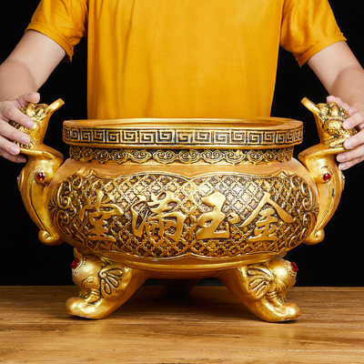 陶瓷仿古铜特大号三足香炉