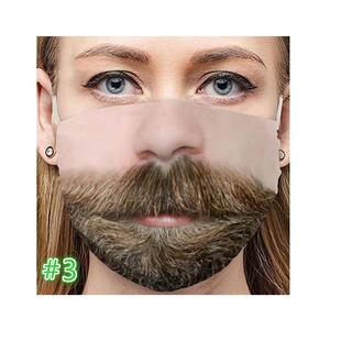 棉口罩搞怪表情防尘亚马逊成人口爆款 印花口罩厂家 跨境外贸个性