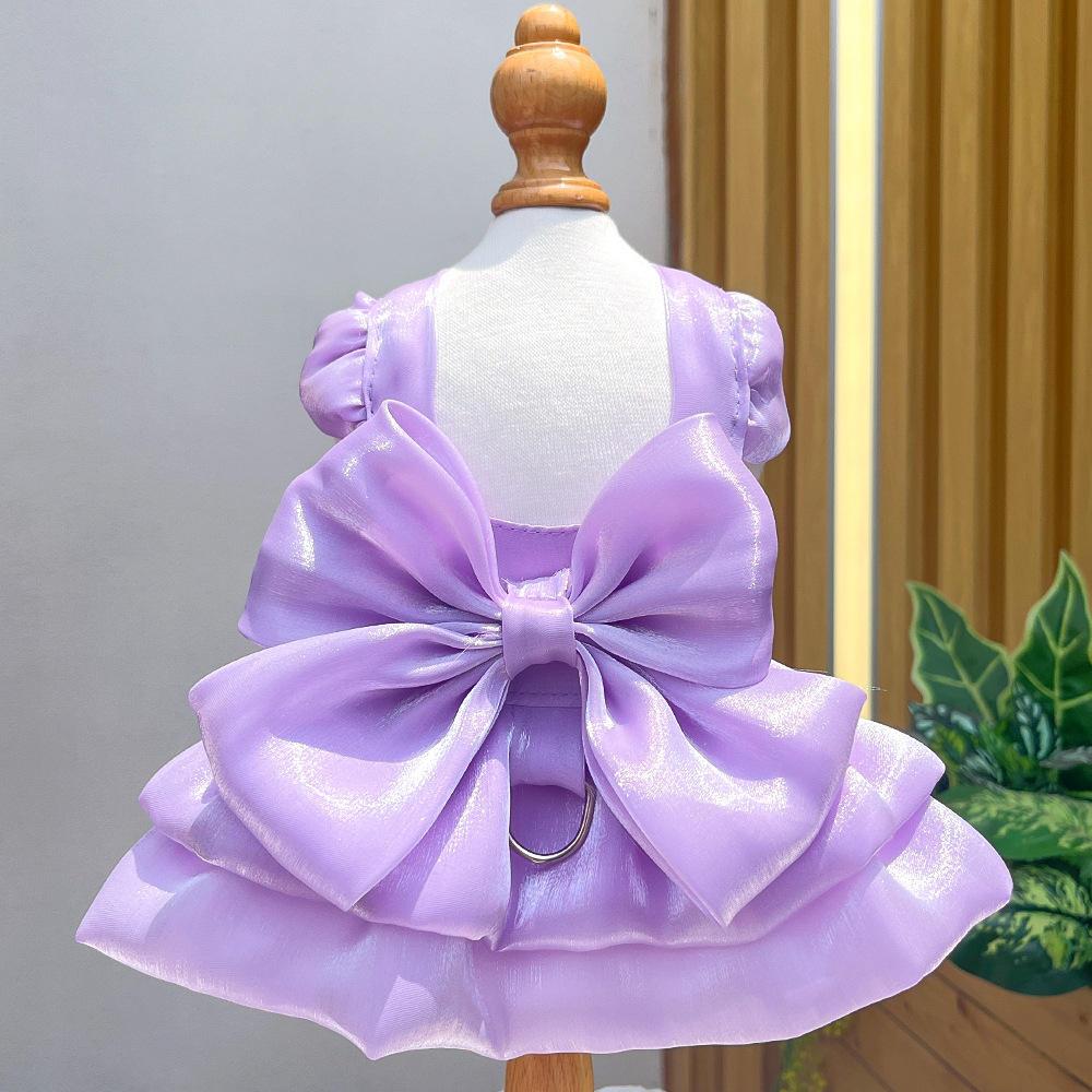 宠物婚纱猫礼服连衣裙子狗狗猫咪衣服用品狗牵引泰迪比熊法斗爆款