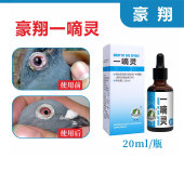 豪翔一滴灵20ml一嘀灵赛信鸽子鹦鹉鸟用单眼伤风眼睛流泪鸽药大全