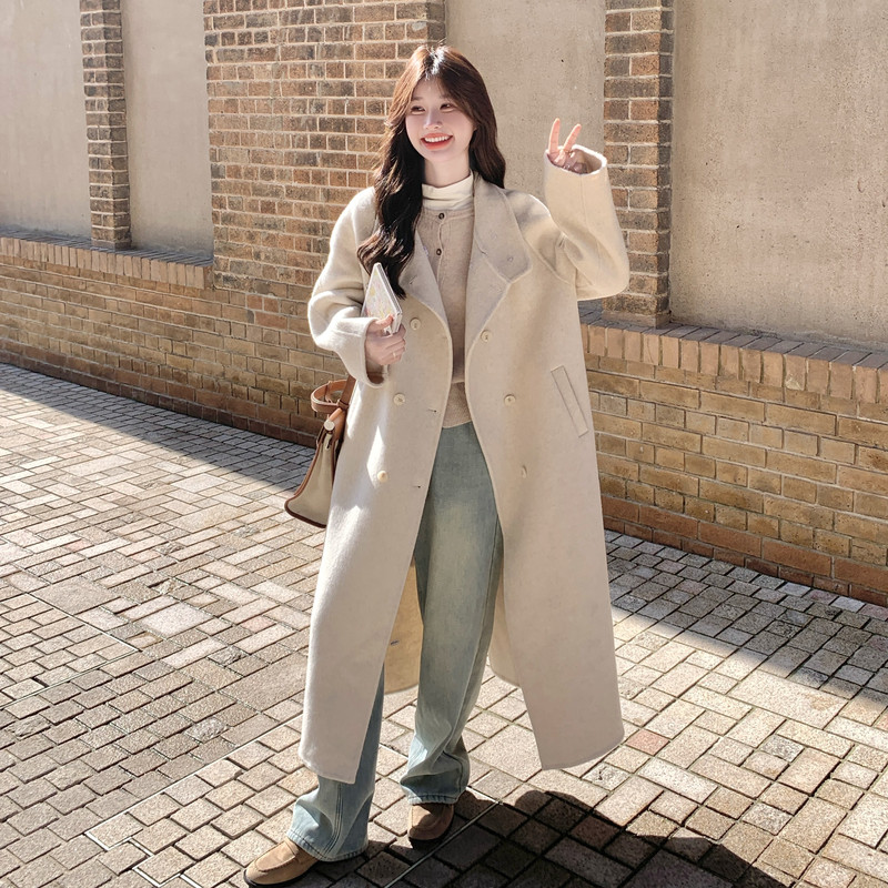 大数据新款现货双面呢羊绒大衣275-W718-P335-K458,女装毛呢外套,柒柒家