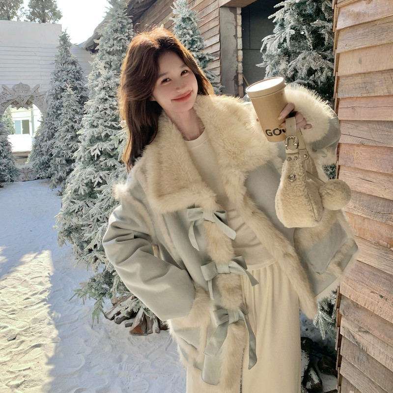 新款图大货已出皮毛一体外套275-W758-P215-K318,女装皮草,柒柒家