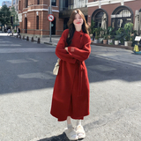 大数据新款现货三个颜色双面呢羊绒大衣275-W722-P335-K458，女装毛呢外套，柒柒家