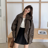 新款图大货时尚皮衣外套275-W300-P165-K238，女装皮衣，柒柒家