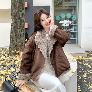 新款图 大货90白鸭绒皮毛羽绒服275-M785-P295-K418图片