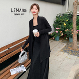 大货冰丝吊带连衣裙+冰丝开衫2件套087-T85-P195-K278，女装套装/套裙，柒柒家