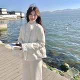 新款图大货已出新中式90白鸭绒羽绒服275-M792-P355-K488，女装羽绒服，柒柒家