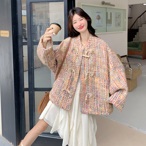 新款图 大货已出彩色小香风外套275-W702-P160-K238图片