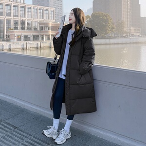 主推款现货2色长款羽绒服白鸭绒087-M140-P345-K458图片