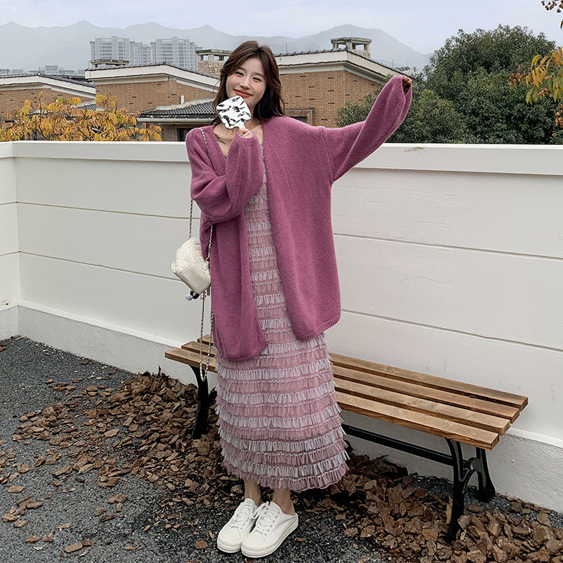 新款图大货2件套087-T63-单连衣裙p115-k178.套装P195-K278,女装套装/套裙,柒柒家