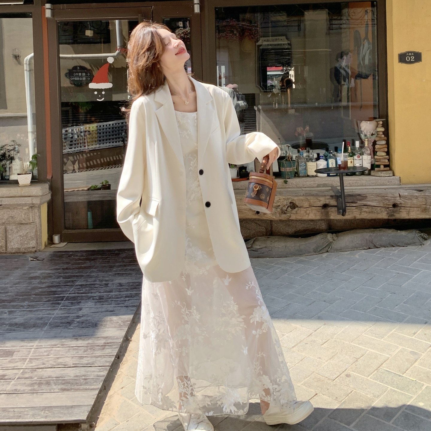 新款图大货275-W691-单西装P155-K228单连衣裙P155-K228,女装套装/套裙,柒柒家