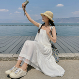 现货两件套背心半身裙套装2C525-T28-p135-k198，女装连衣裙，柒柒家