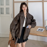 新款图大货时尚皮衣外套275-W300-P165-K238，女装皮衣，柒柒家