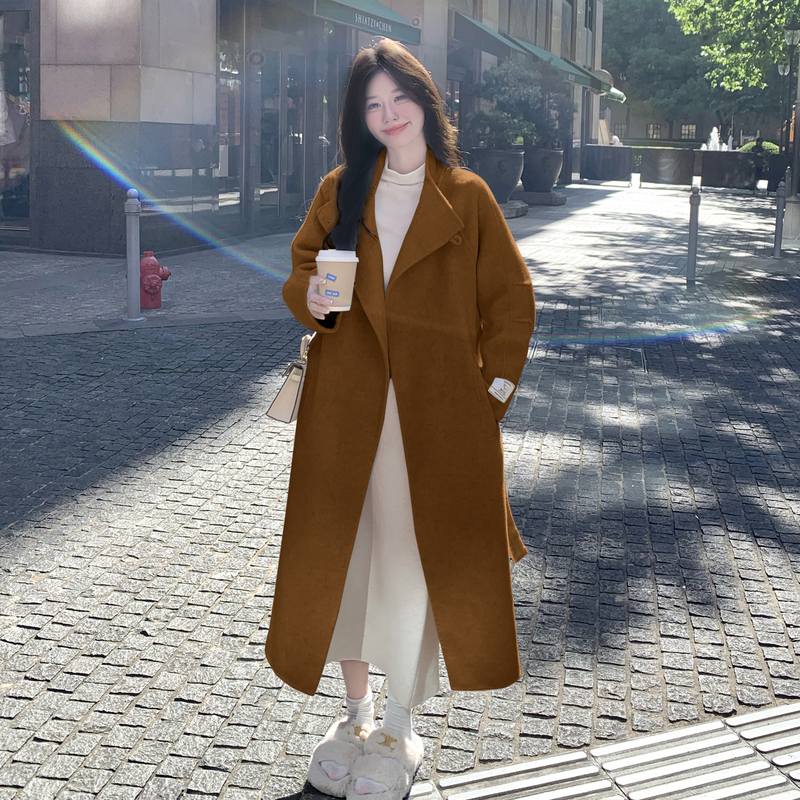 大数据新款现货双面呢羊绒大衣275-W722-P335-K458，女装毛呢外套，柒柒家