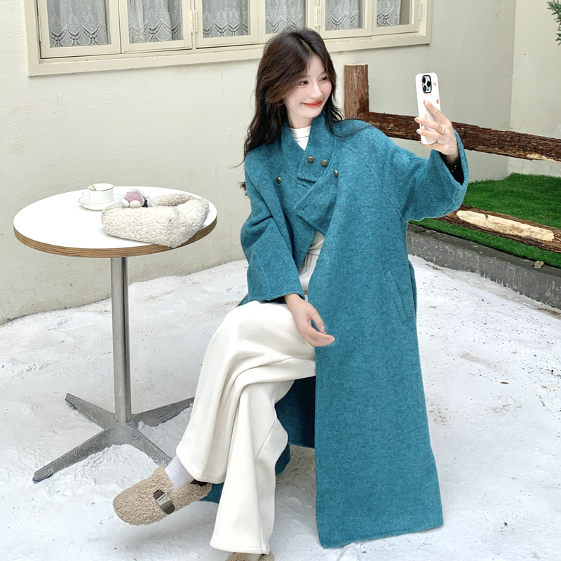 新款图大货已出主推双面呢羊绒大衣275-W716-P315-K438，女装毛呢外套，柒柒家