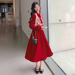 现货好款不断货新中式马甲+连衣裙275-Q260-P145-K198图片