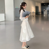 现货长袖大货新中式盘扣刺绣2件套套装275-Q270-P145-K198，女装套装/套裙，柒柒家