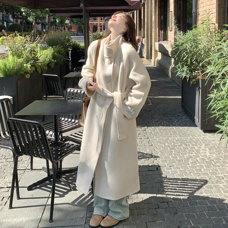 大数据新款现货双面呢羊绒大衣275-W718-P335-K458,女装毛呢外套,柒柒家