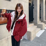 现货1000件兔绒内胆工装派克服087-M170-P195-K278，女装派克服，柒柒家