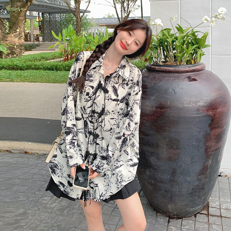 现货不断货新中式衬衫裙275-Q267-P105-K168,女装衬衫,柒柒家