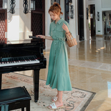 大货已出长款鱼尾连衣裙雪纺长裙087-Q76-p85-k148，女装连衣裙，柒柒家