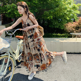 不断货吊带长裙连衣裙2C525-Q298-P95-K148，女装连衣裙，柒柒家