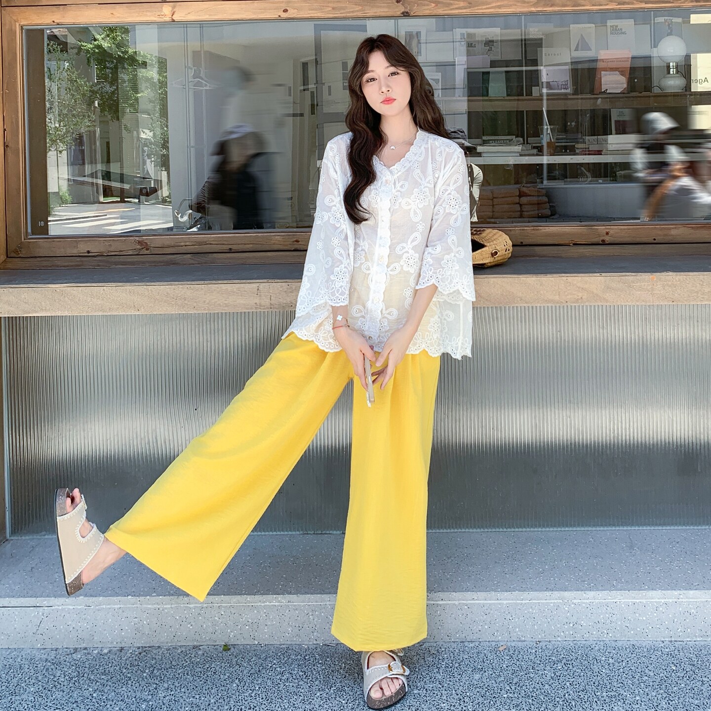 新款图现货防晒蕾丝套装2C525-K657-P165-K228，女装套装/套裙，柒柒家