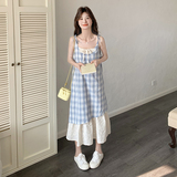 新款图大货吊带连衣裙2C525-Q503-P135-K198，女装连衣裙，柒柒家