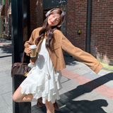 大货已出麂皮绒短外套275-W664-P145-K218，女装短外套，柒柒家