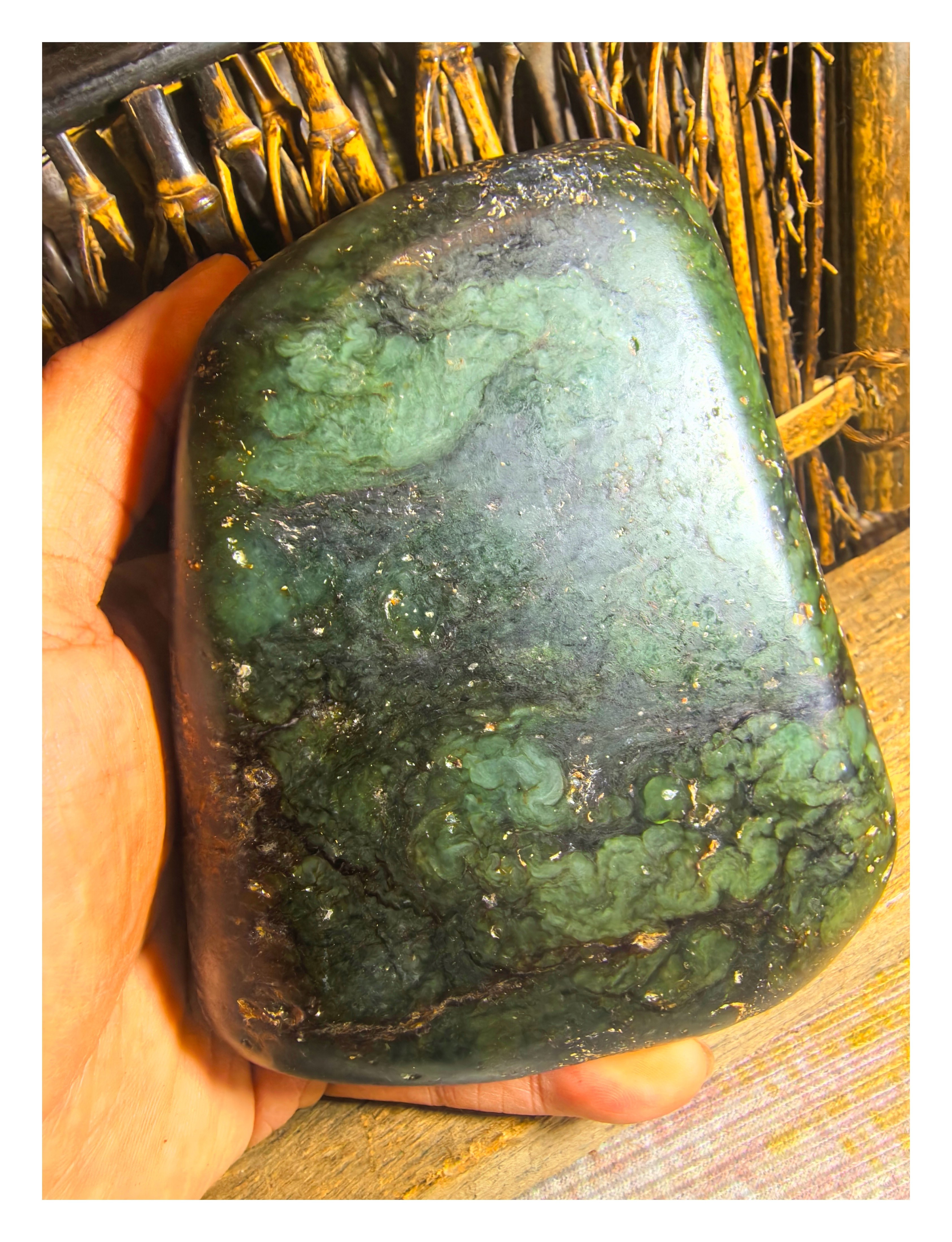 天然原生一手新疆和田玉菠菜绿碧玉籽料944克，天然一把玩小摆件,珠宝/钻石/翡翠,其他,淘宝优惠券,粉丝福利购,淘宝优惠卷