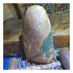 绿松石绿泥金籽料原石，原籽一手新疆玛丽艳老河道原生籽料玩料