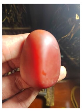 新疆玛丽艳老河道鸡血红羊脂玉，新疆和田玉籽料密度2.99奇葩籽料